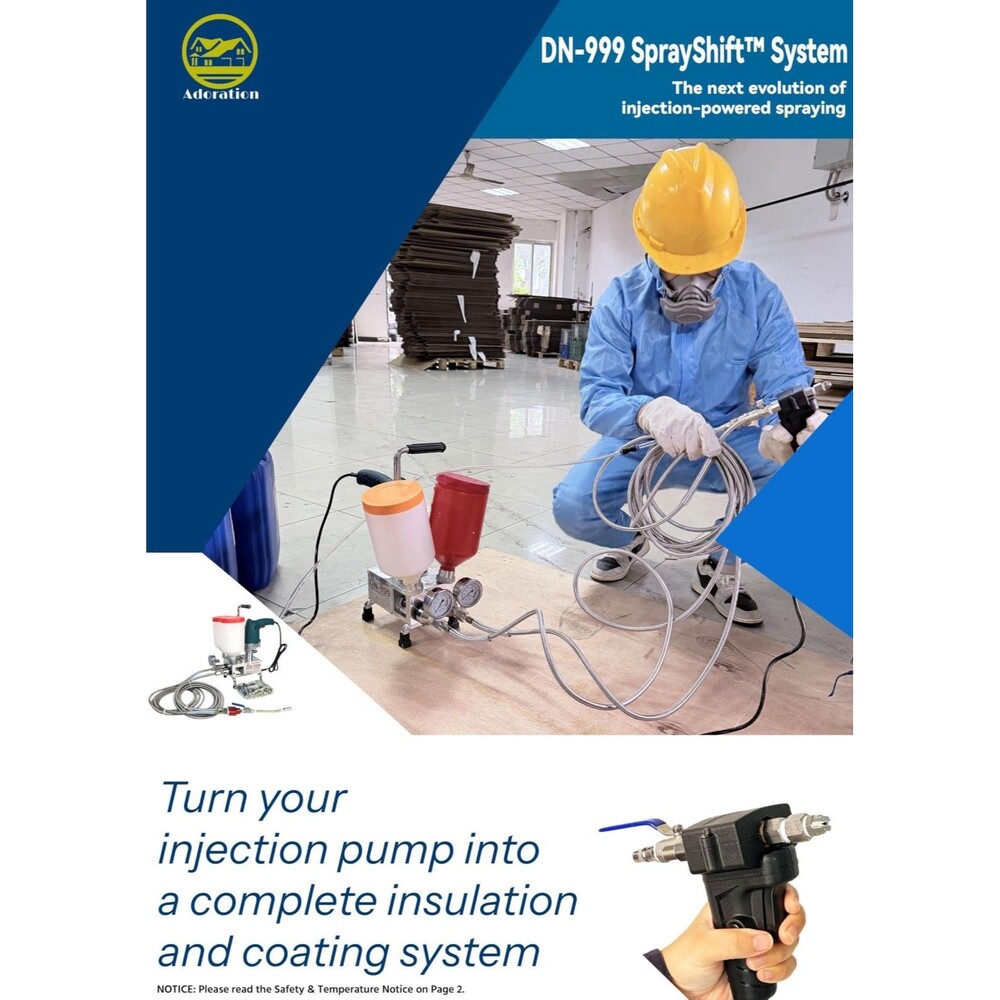 Polyurethane Foam Spray Gun AB 1:1 Air Purge PU Foaming Injection